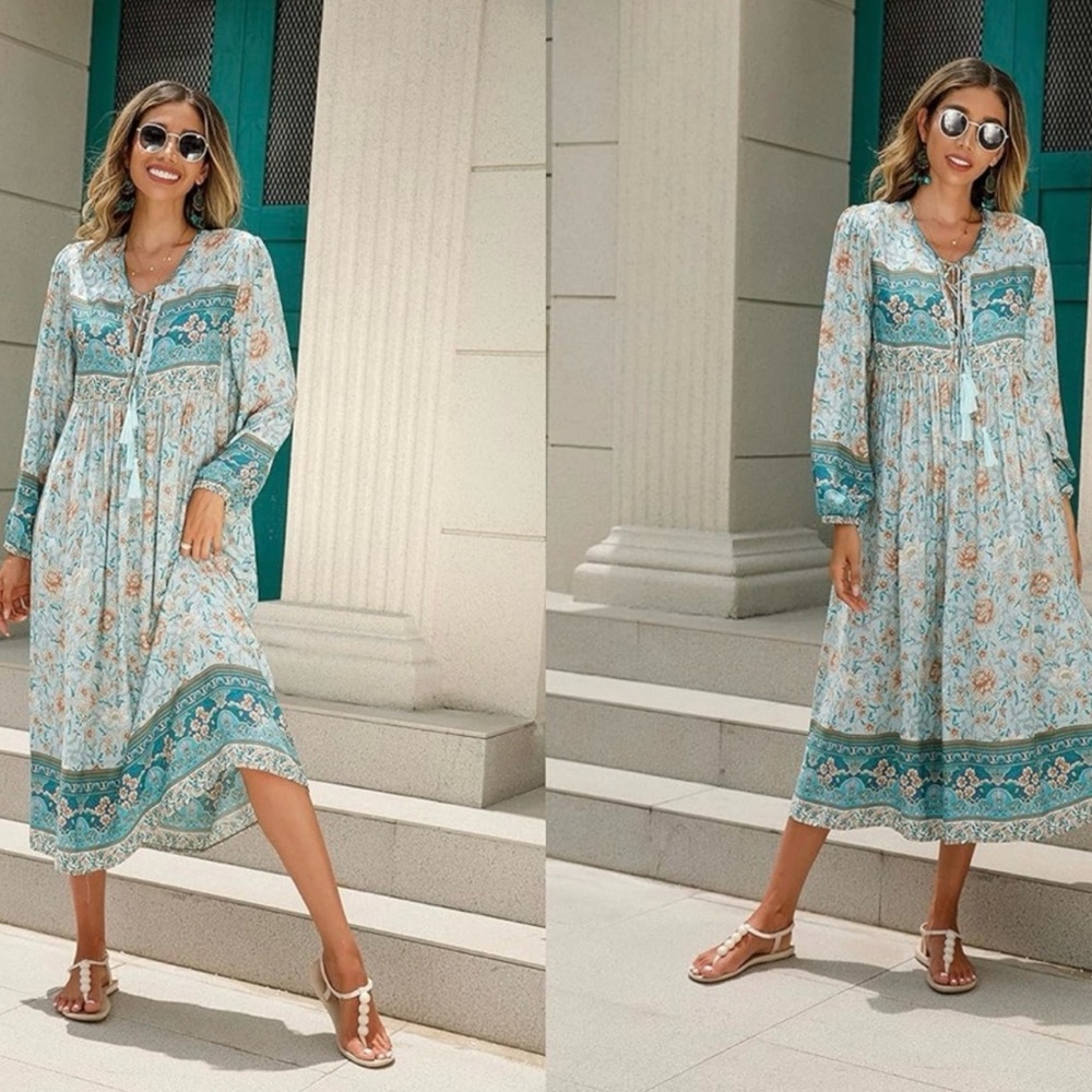 Floral Bohemian Maxi Dress